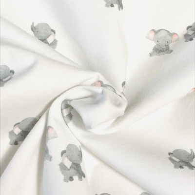 Jersey | ELEFANTEN | Grau Weiß